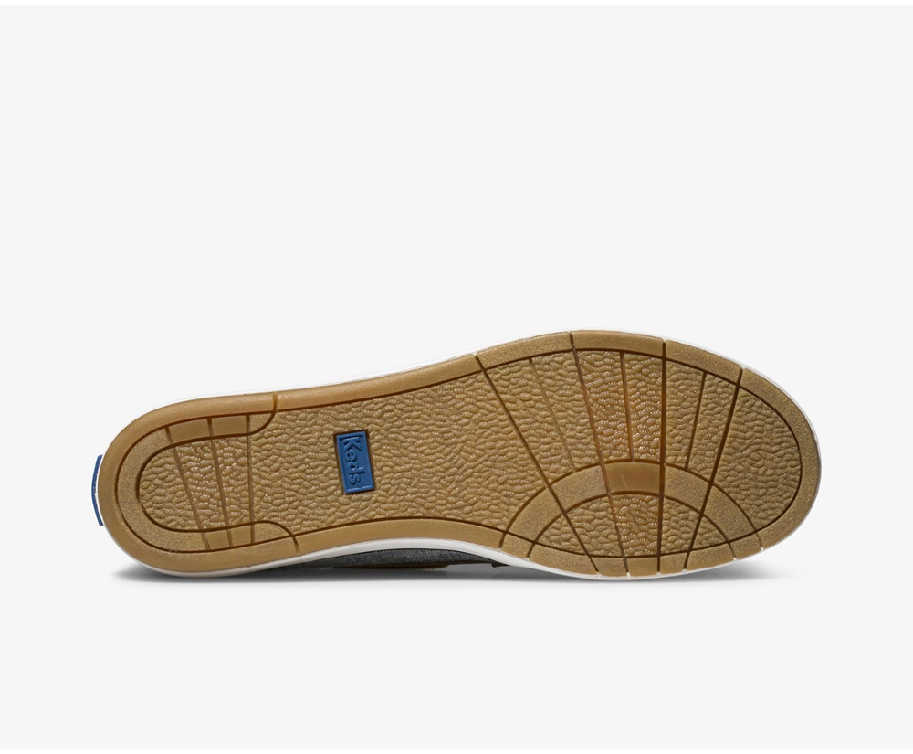 Slip Ons Keds Mujer Azul Marino - Charter Airy Chambray - 621-PEZWAR